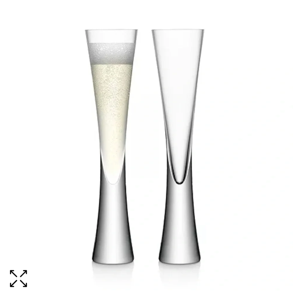Lsa International Moya Champagne, set of 2 champagne flutes NEW IN BOX